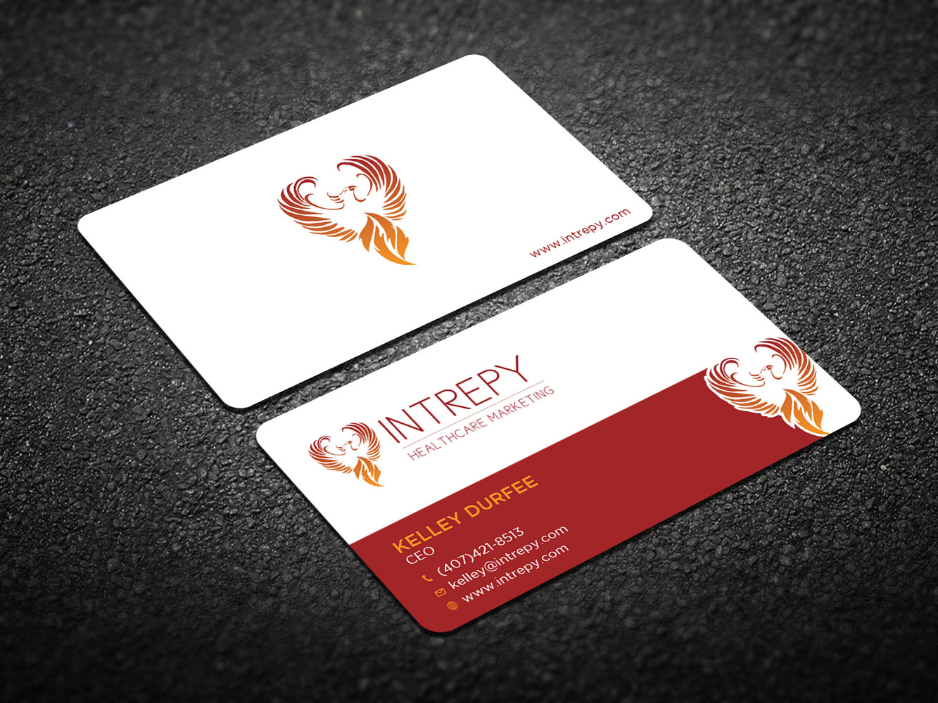 Business Card Design by Verified artistry (Design garden) for Intrepy Healthcare Marketing | Design #12038170