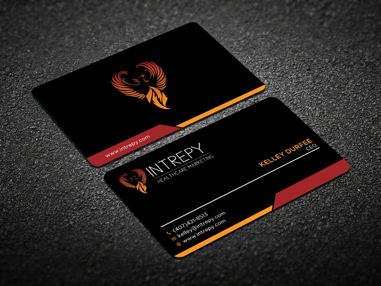 Visitenkarten-Design von Verified artistry (Design garden) für Intrepy Healthcare Marketing | Design #12038171