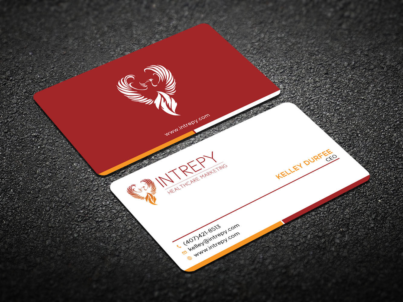 Business Card Design by Verified artistry (Design garden) for Intrepy Healthcare Marketing | Design #12060267