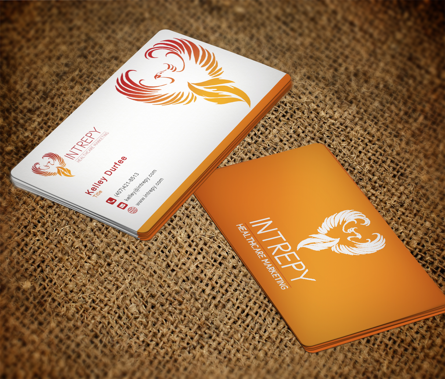 Business Card Design by EWS Webs for Intrepy Healthcare Marketing | Design #12054202
