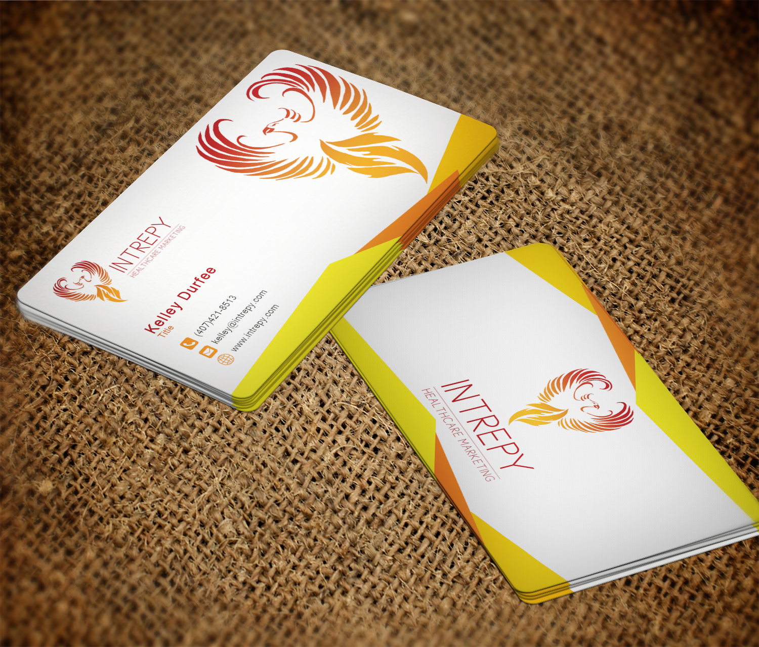 Business Card Design by EWS Webs for Intrepy Healthcare Marketing | Design #12054204
