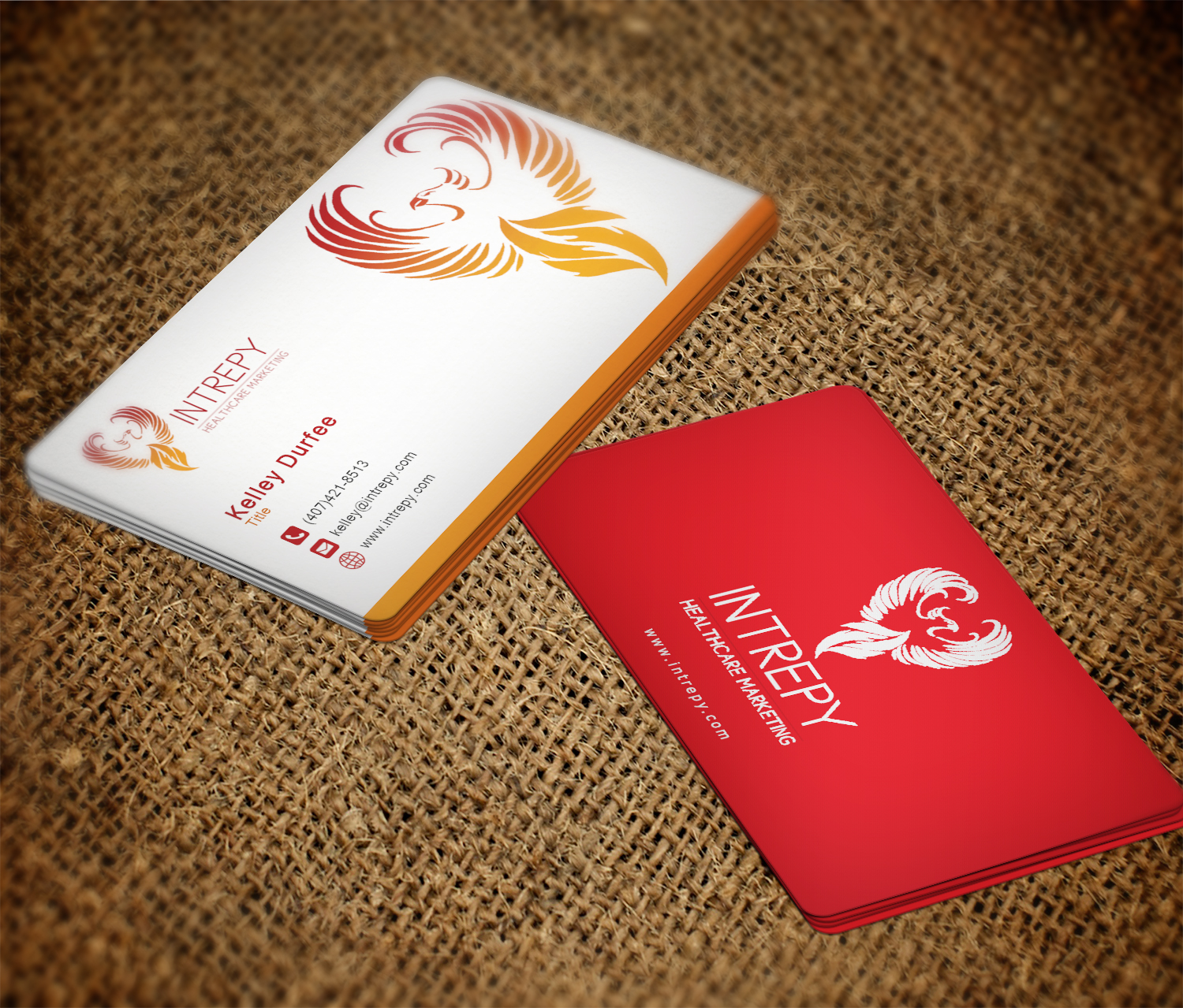 Business Card Design by EWS Webs for Intrepy Healthcare Marketing | Design #12137063