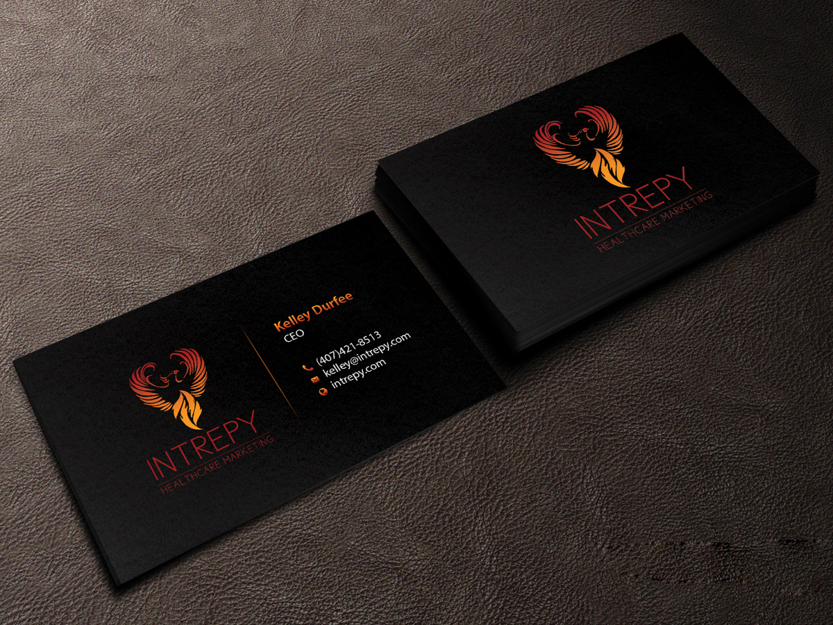 Business Card Design by Creations Box 2015 for Intrepy Healthcare Marketing | Design #12048581