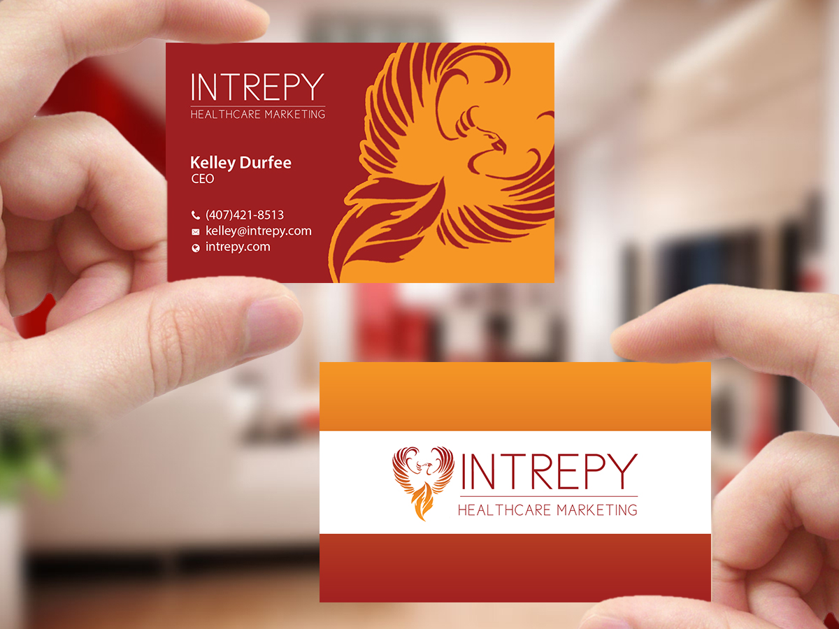 Business Card Design by Creations Box 2015 for Intrepy Healthcare Marketing | Design #12048586