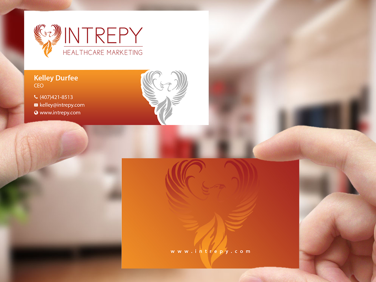 Business Card Design by Creations Box 2015 for Intrepy Healthcare Marketing | Design #12065401