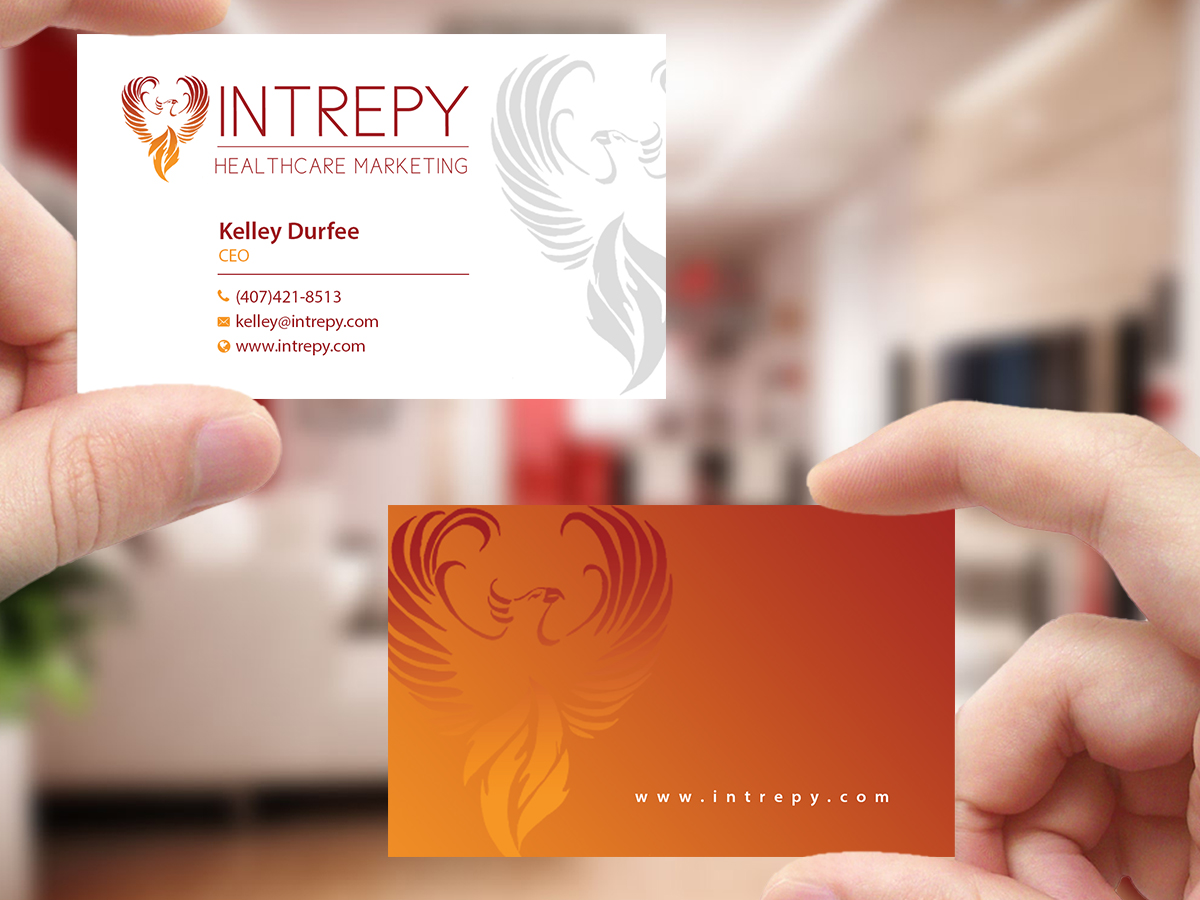 Business Card Design by Creations Box 2015 for Intrepy Healthcare Marketing | Design #12065402