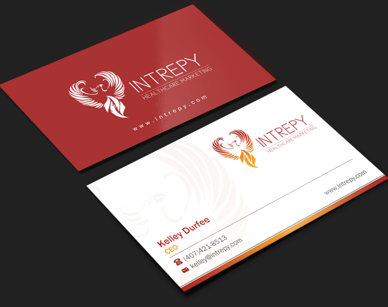 Business Card Design by Brand aid for Intrepy Healthcare Marketing | Design #12045358