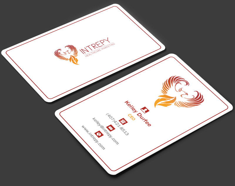 Business Card Design by Brand aid for Intrepy Healthcare Marketing | Design #12047014