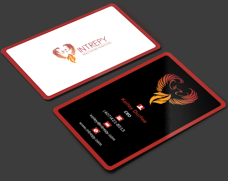 Business Card Design by Brand aid for Intrepy Healthcare Marketing | Design #12047018