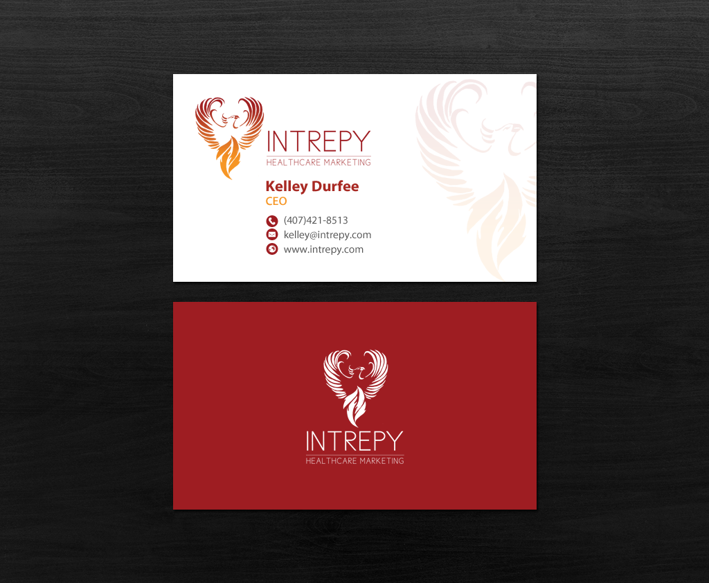 Business Card Design by chandrayaan.creative for Intrepy Healthcare Marketing | Design #12046889