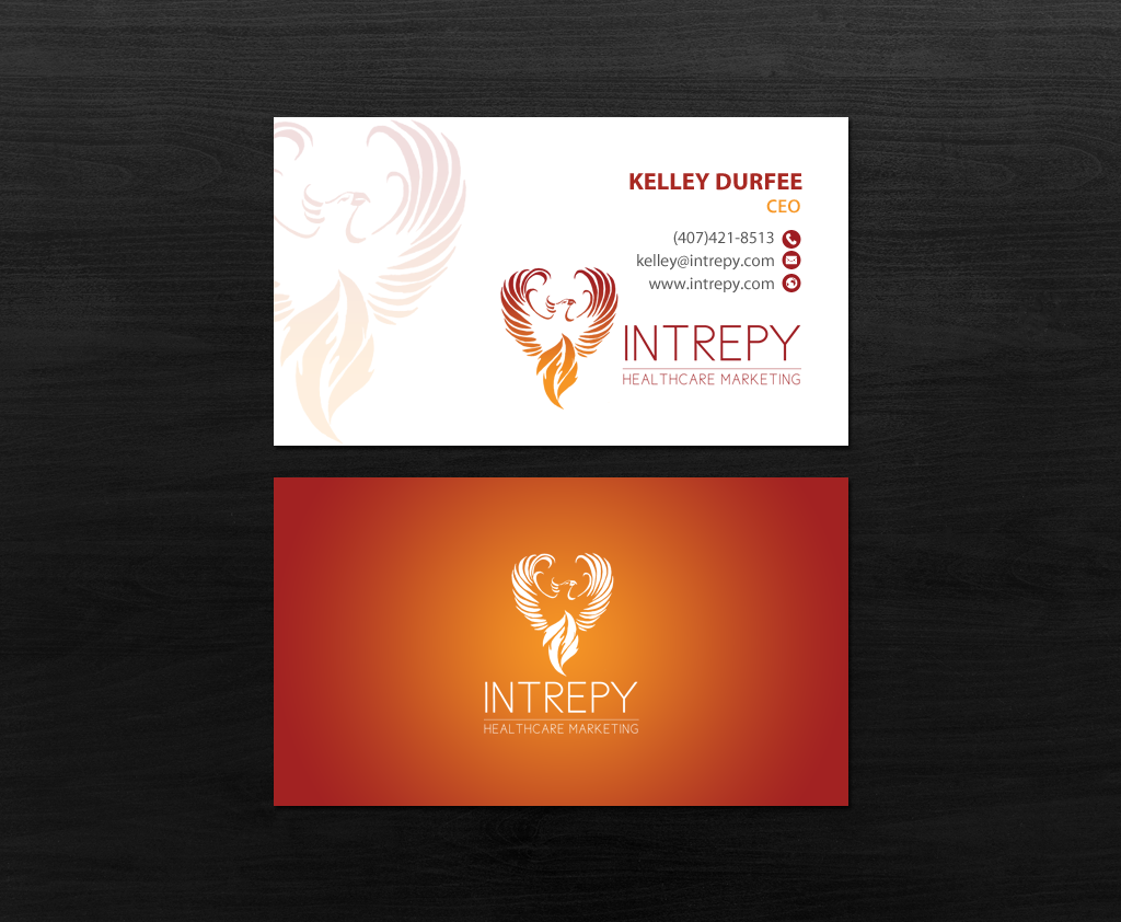 Business Card Design by chandrayaan.creative for Intrepy Healthcare Marketing | Design #12046897