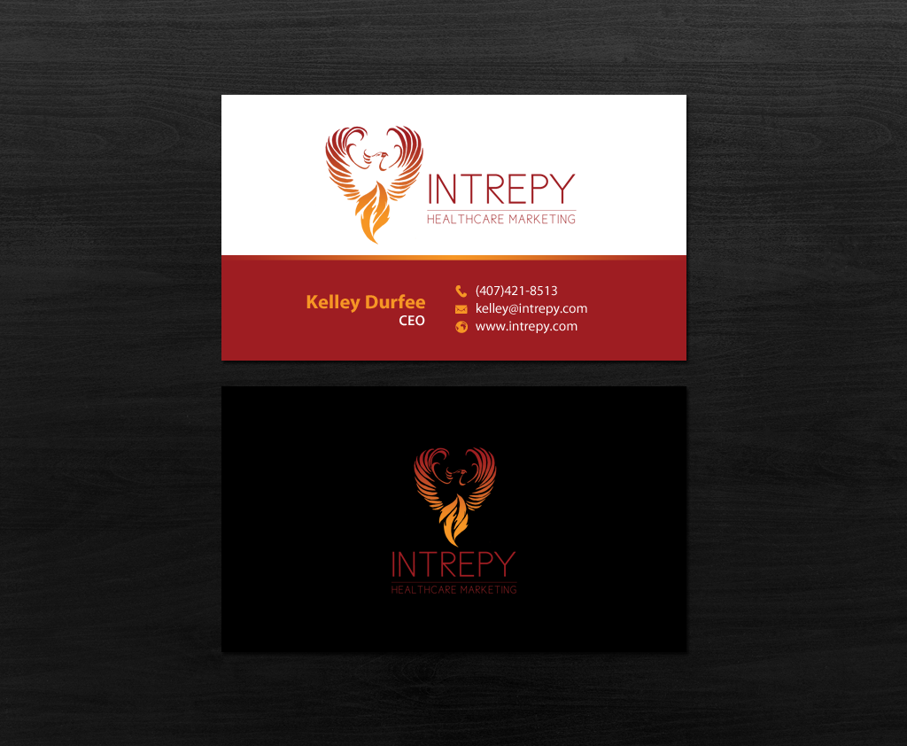 Business Card Design by chandrayaan.creative for Intrepy Healthcare Marketing | Design #12046898
