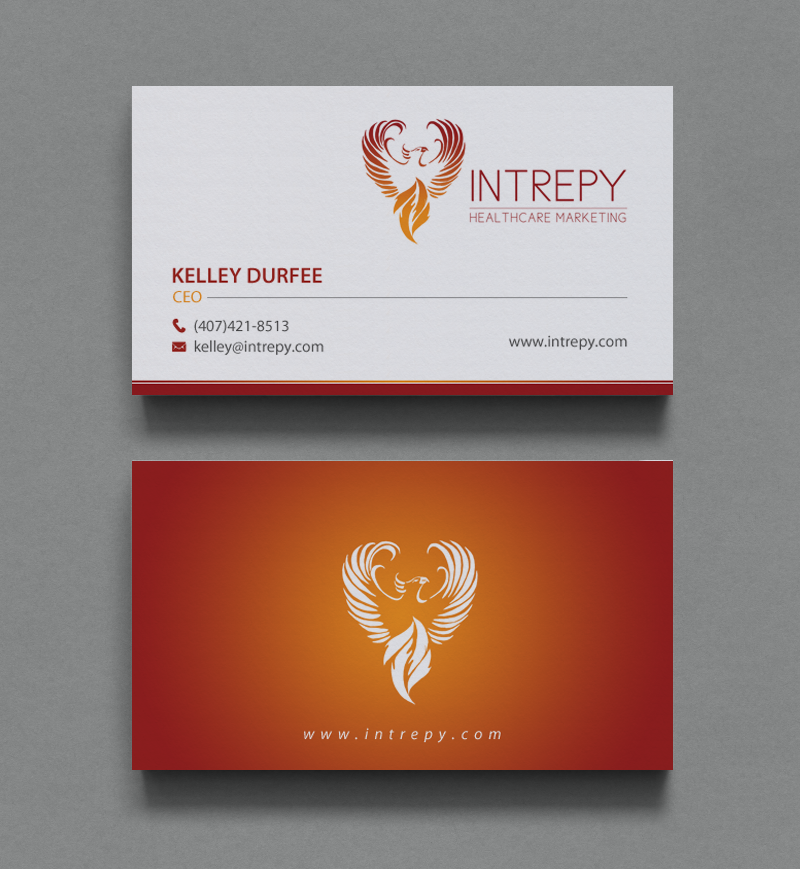 Visitenkarten-Design von chandrayaan.creative für Intrepy Healthcare Marketing | Design #12046914