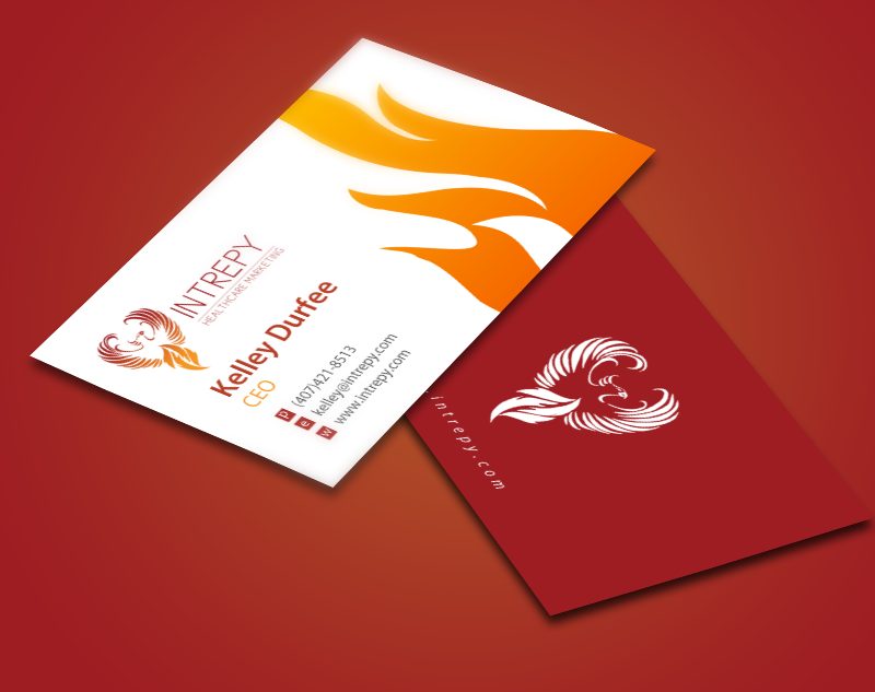 Business Card Design by chandrayaan.creative for Intrepy Healthcare Marketing | Design #12064012