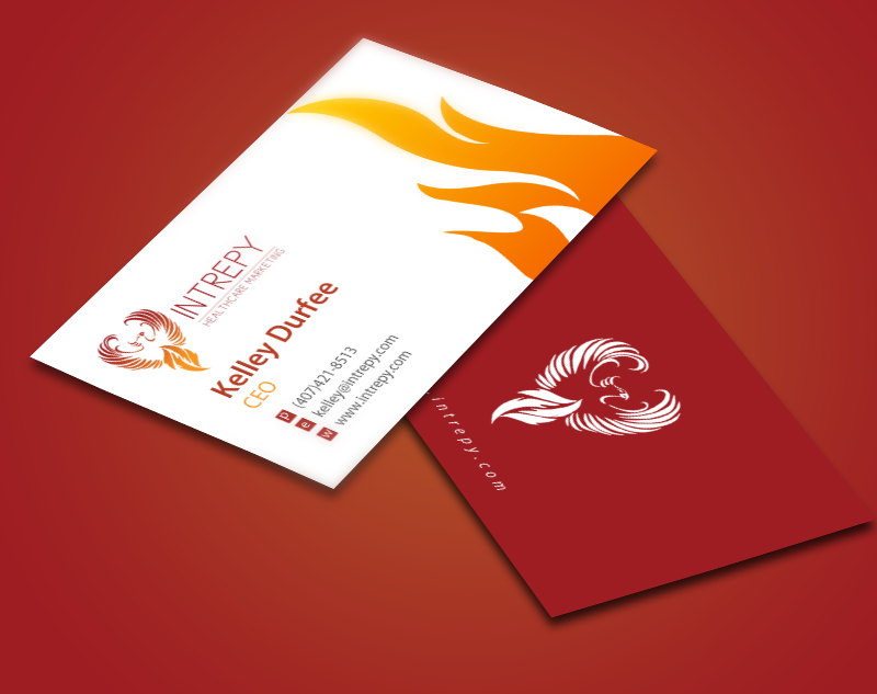 Design de Carte de Visite par chandrayaan.creative pour Intrepy Healthcare Marketing | Design #12064020