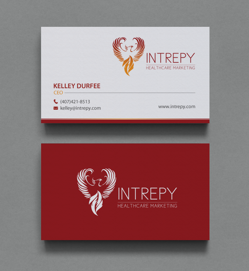 Business Card Design by chandrayaan.creative for Intrepy Healthcare Marketing | Design #12136261