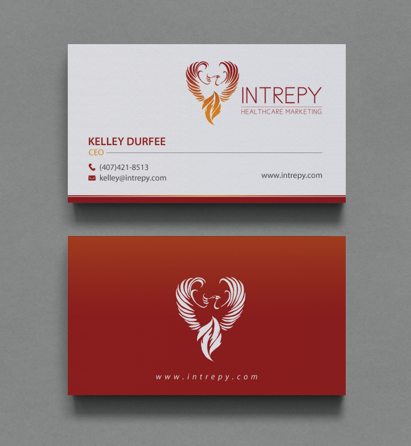 Design de Carte de Visite par chandrayaan.creative pour Intrepy Healthcare Marketing | Design #12136266
