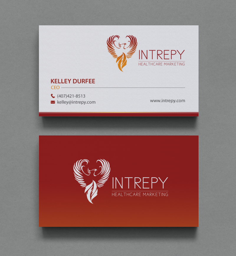 Business Card Design by chandrayaan.creative for Intrepy Healthcare Marketing | Design #12136426