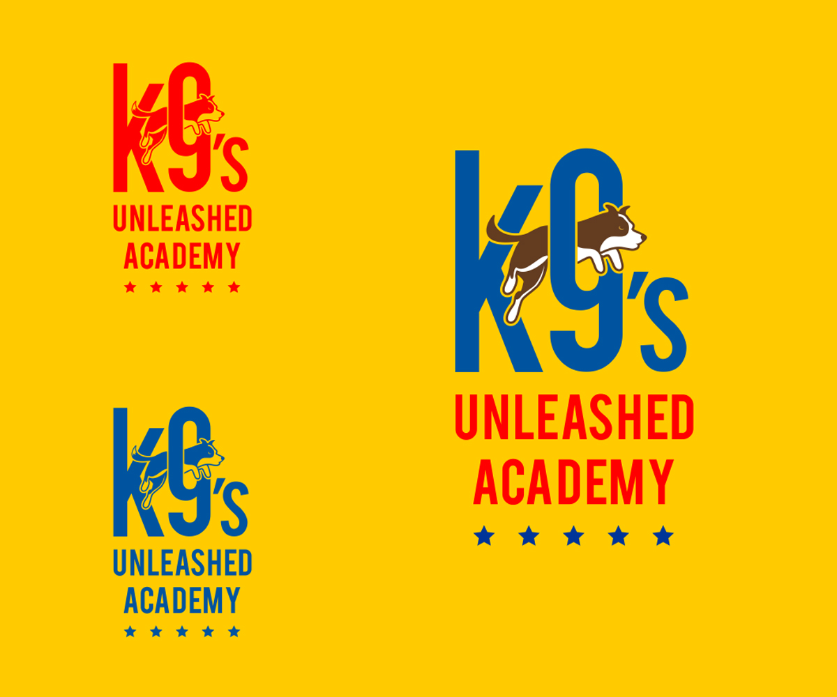 Logo Design by El Ojo creativo for K9's Unleashed Academy | Design #12120105
