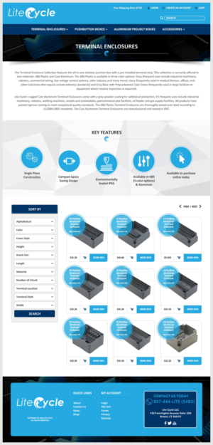 Landing Page-Design von -Marc- für Lite Cycle LLC | Design: #12120822