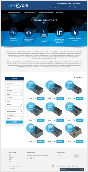 Landing Page-Design von -Marc- für Lite Cycle LLC | Design: #12124127
