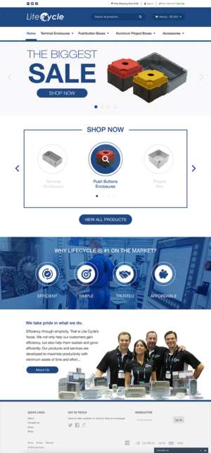 Landing Page-Design von Claireative für Lite Cycle LLC | Design: #12084963