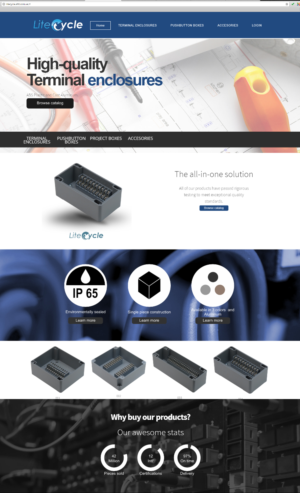 Landing Page-Design von Angel Ascanio für Lite Cycle LLC | Design: #12099623