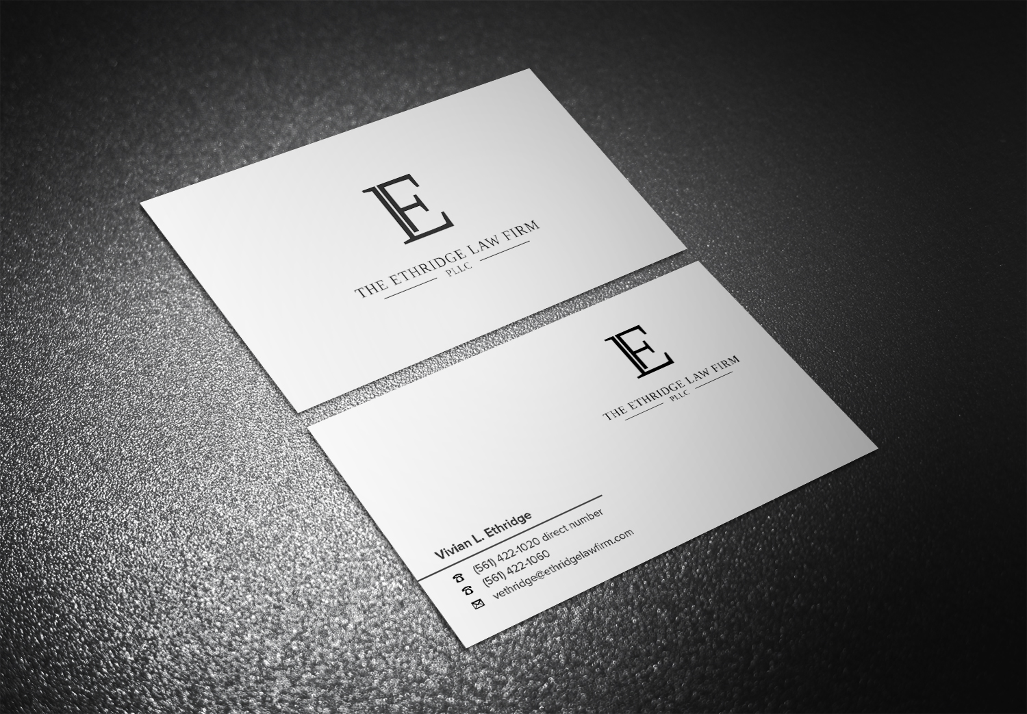 Visitenkarten-Design von Eggo May P für The Ethridge Law Firm, PLLC | Design #12049598