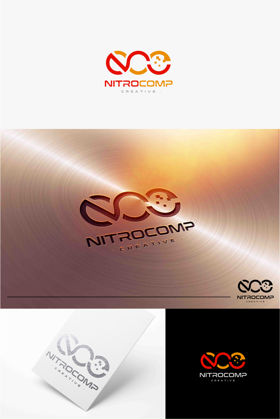 Diseño de Logo por artswolf para NitroComp Creative | Diseño #12098796
