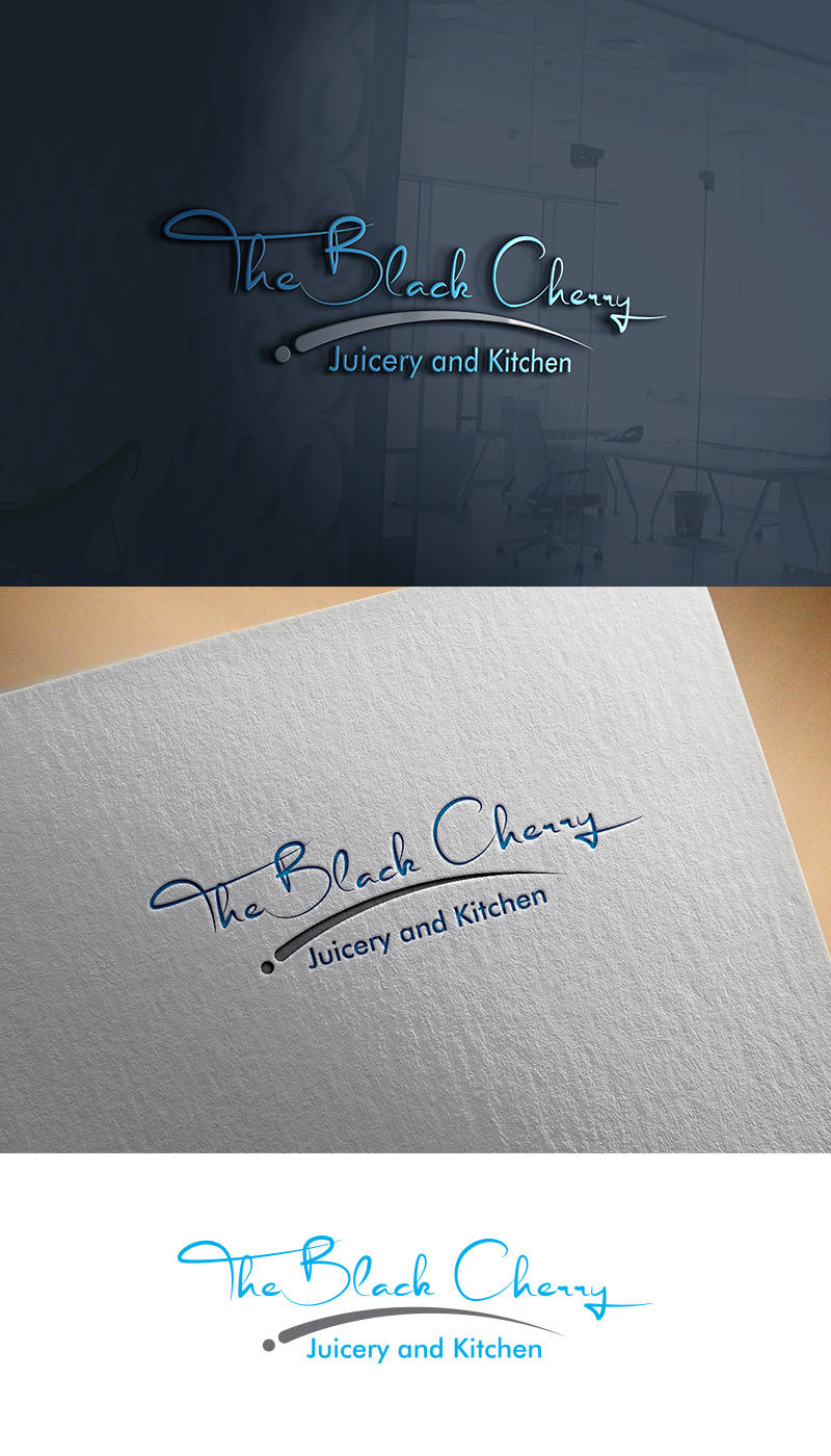Logo Design by saeinpahore41504 for The Black Cherry Juicery and Kitchen | Design #12038525