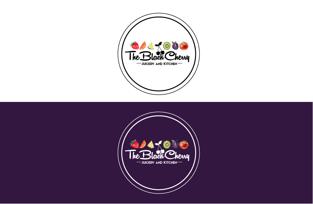 Logo Design by Marco Rubio for The Black Cherry Juicery and Kitchen | Design #12048393