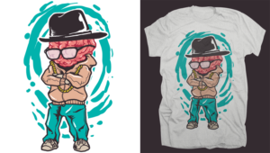 BREAK'N BRAINS - RUN DMC ATTITUDE | T-Shirt-Design von krizvector