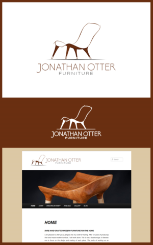 Logo Design by rivemediadesign for Jonathan  Otter - Furniture Maker | Design: #12095923