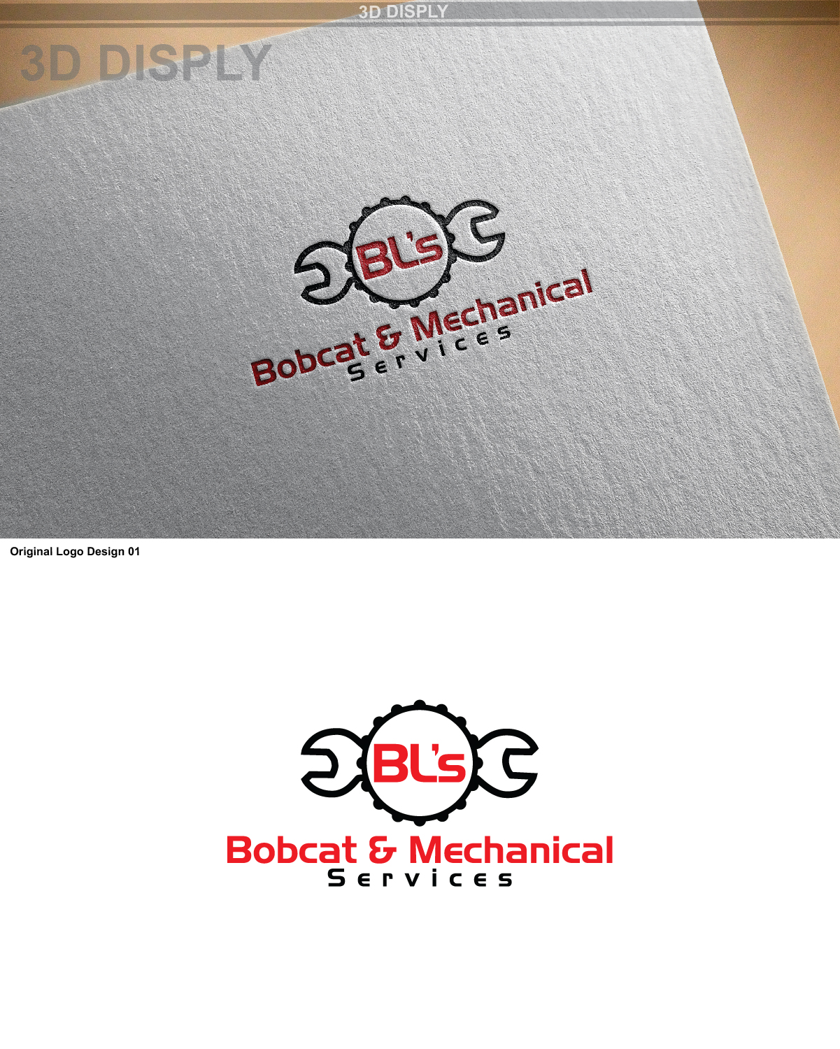 Diseño de Logo por tracy231976 para BL,s Bobcat And Mechanical Services | Diseño #12030193