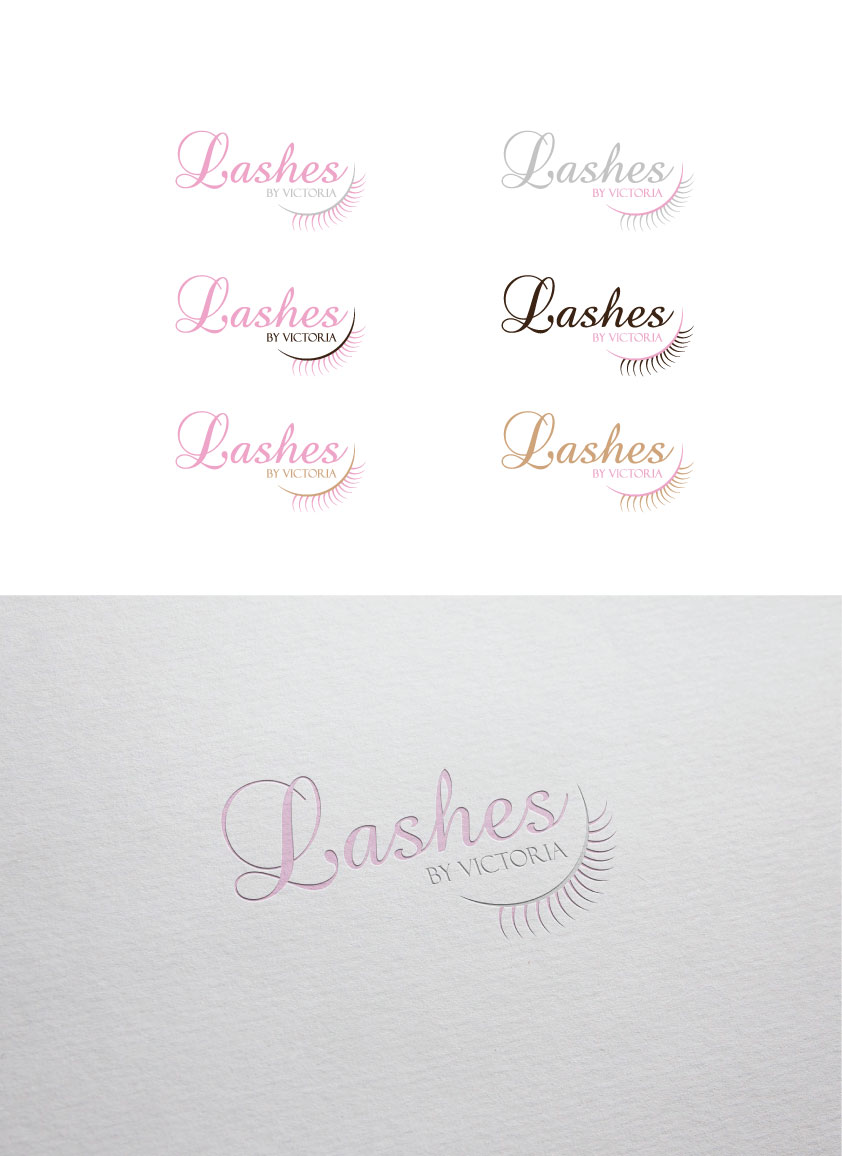 Logo Design by ZRAKdesign for Lashes By Victoria | Design #12090851