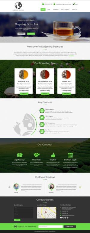 Modern e-Commerce Website for new tea company | Web-Design von Sbss