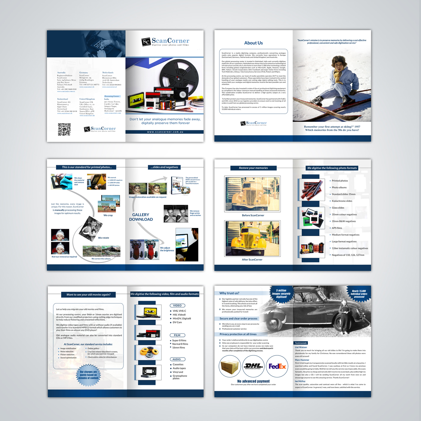 Brochure Design by debdesign for ScanCorner AG | Design #12712382