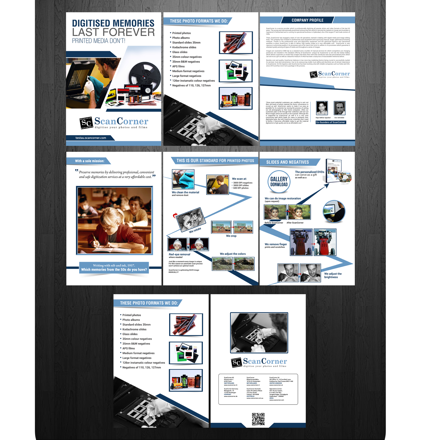 Brochure Design by creative.bugs for ScanCorner AG | Design #12295127