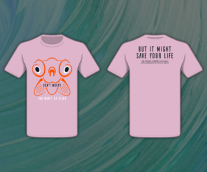 Breast Cancer Awareness Goldfish T-shirt Design | T-Shirt-Design von nreimer
