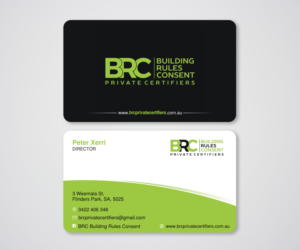 BRC Building Rules Consent Private Certifiers | Visitenkarten-Design von Designers Hub