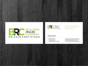 BRC Building Rules Consent Private Certifiers | Diseño de Tarjeta de Presentación por Atvento Graphics