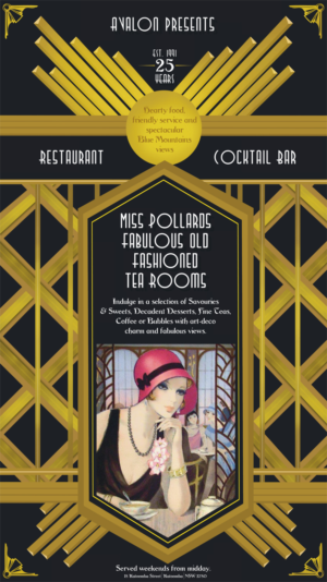 Create an art-deco/vintage poster for restaurant | Poster Design by PND