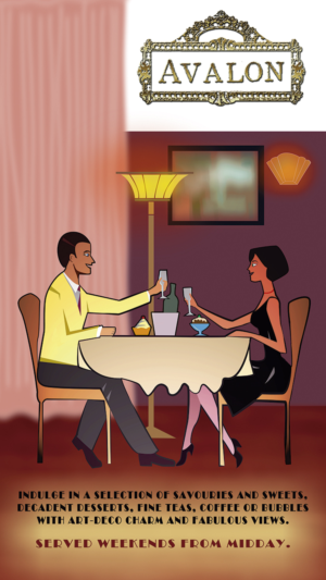 Create an art-deco/vintage poster for restaurant | Poster Design by Wally_F