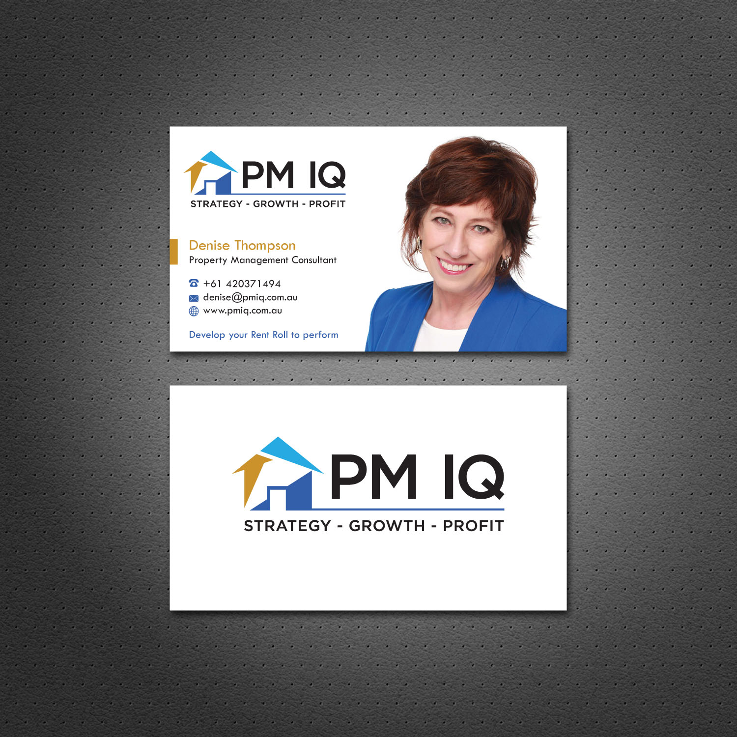 Business Card Design by Dezero for PM IQ | Design #12077300