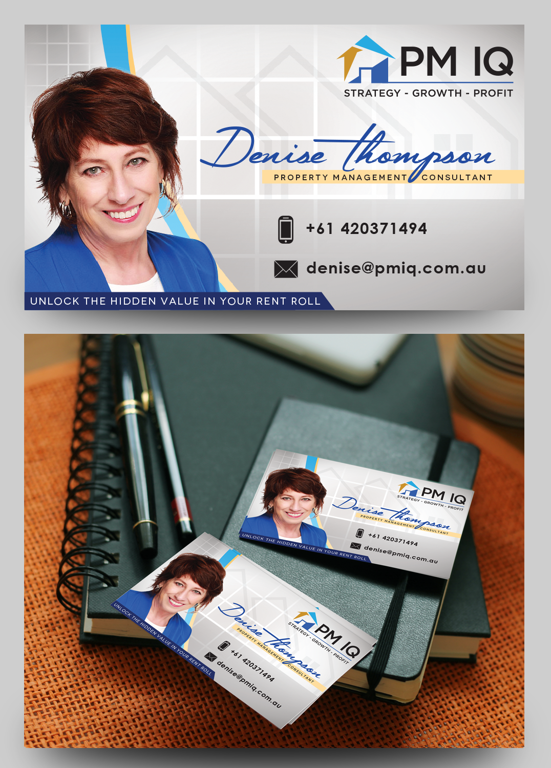 Business Card Design by Mavis Graphics for PM IQ | Design #12076593