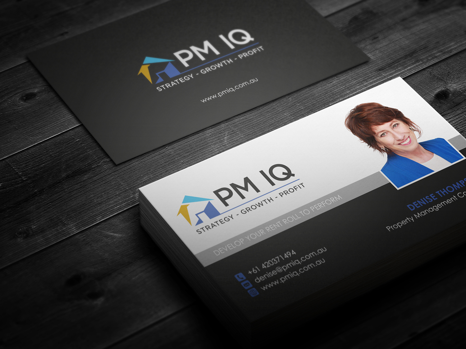 Business Card Design by logodentity for PM IQ | Design #12044421