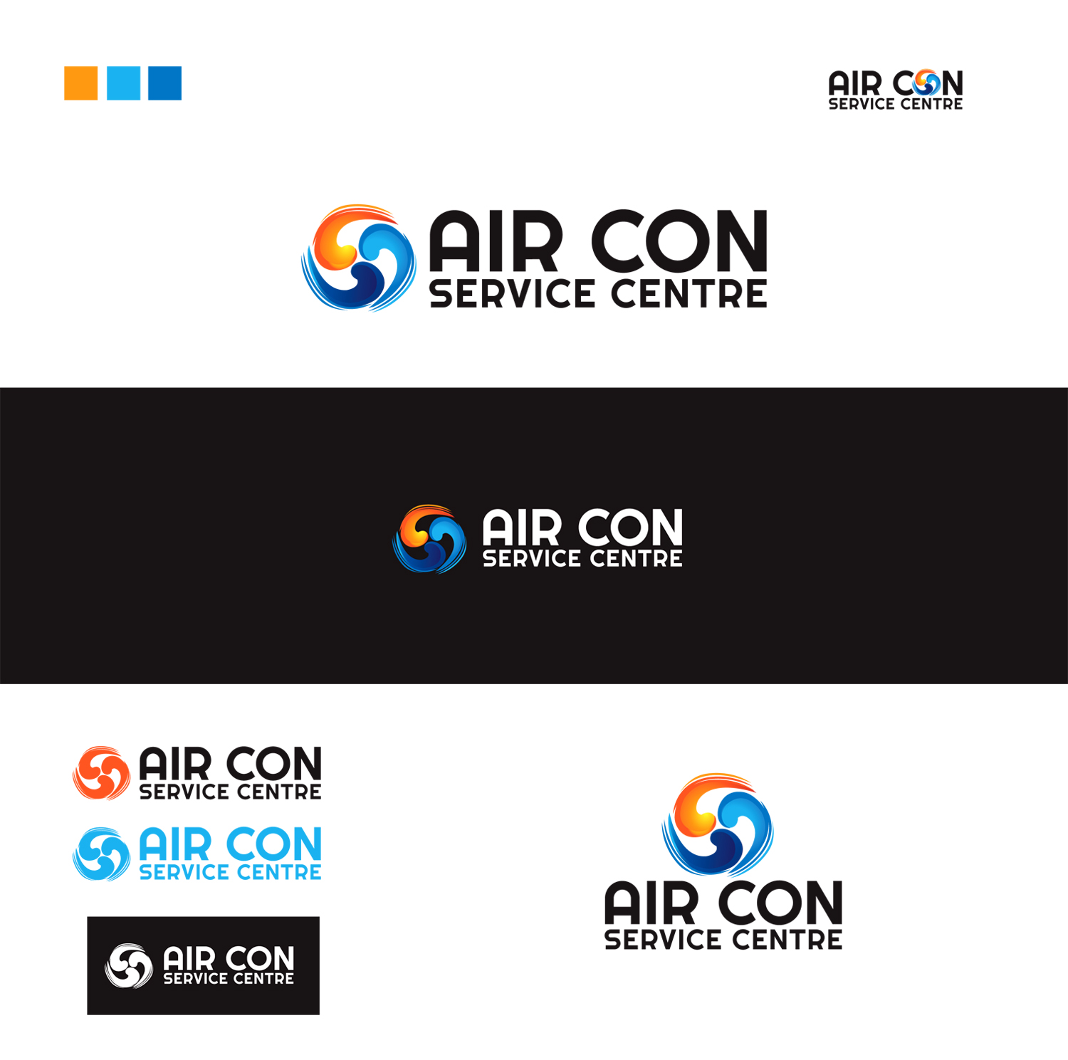 Logo Design by CanDoDesign for Air-Con Service Centre | Design #12058516