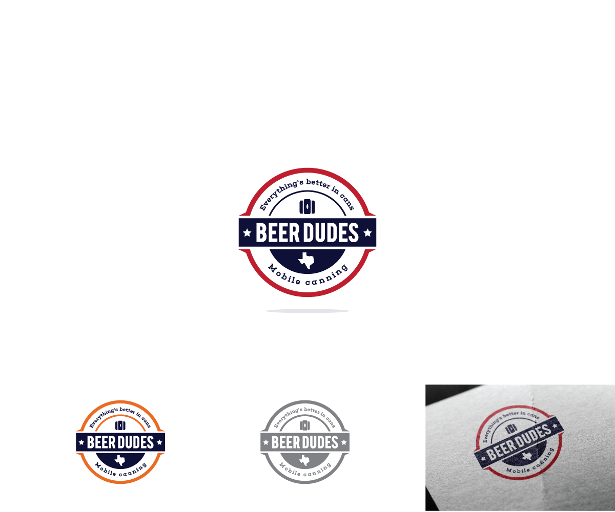 Logo-Design von Luc1ano für Beer Dudes Mobile Canning | Design #12128289