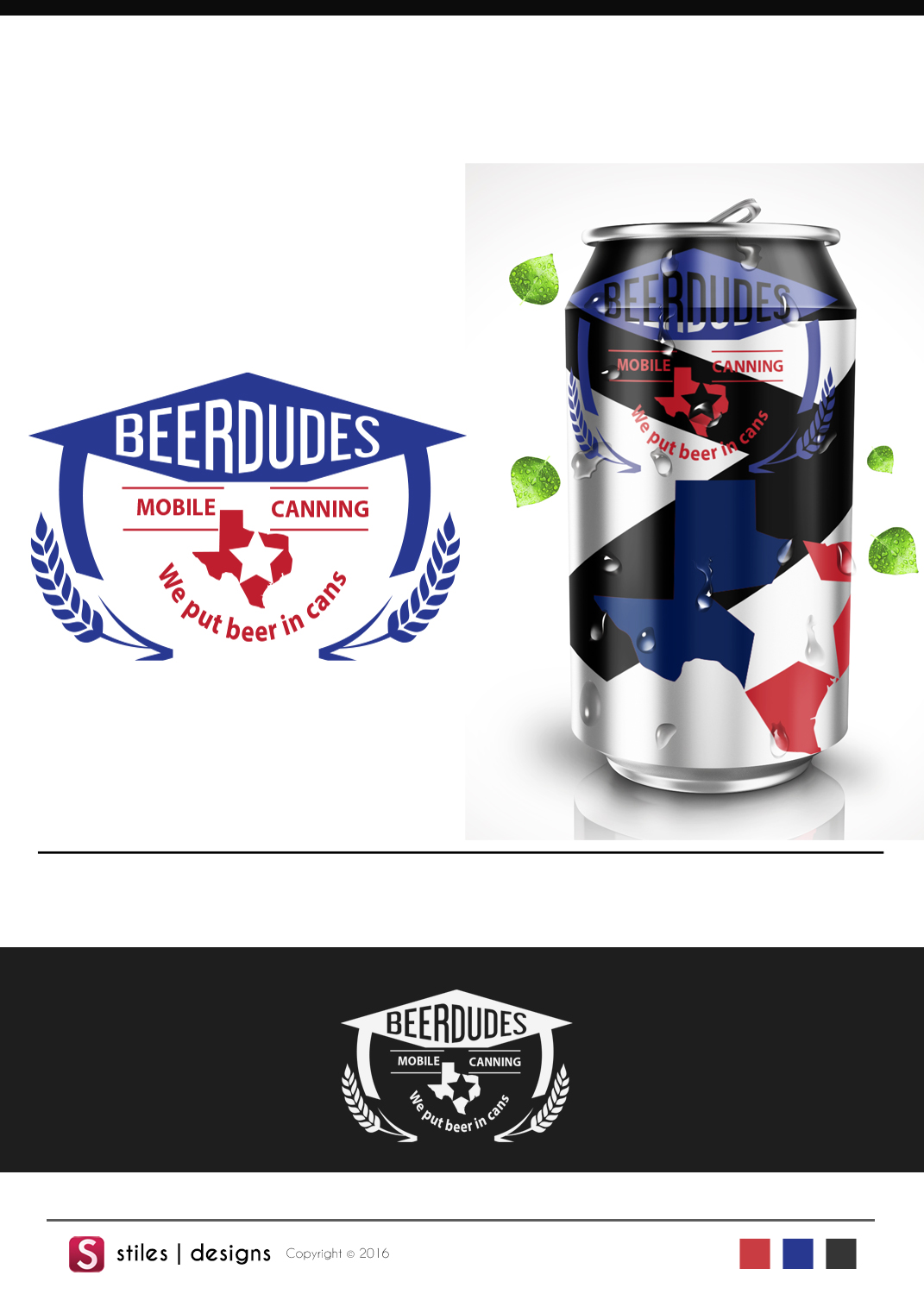Logo Design by stiles1414 for Beer Dudes Mobile Canning | Design #12167227