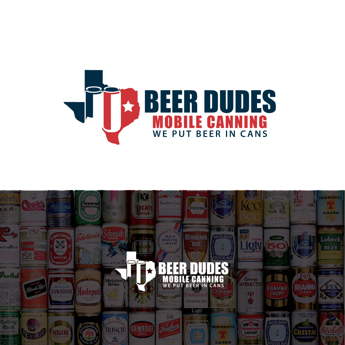 Logo Design by Graphic Bricks for Beer Dudes Mobile Canning | Design #12081550